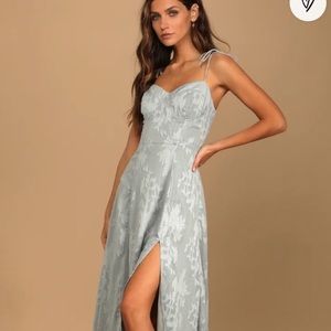 Loveliest Looks Dusty Blue Dress